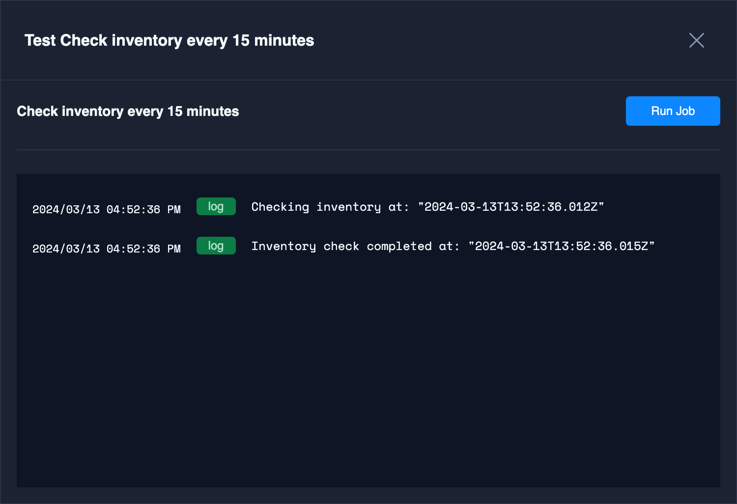 Configure a cronjob in Agnost